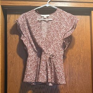 Elegant Floral Women's Blouse